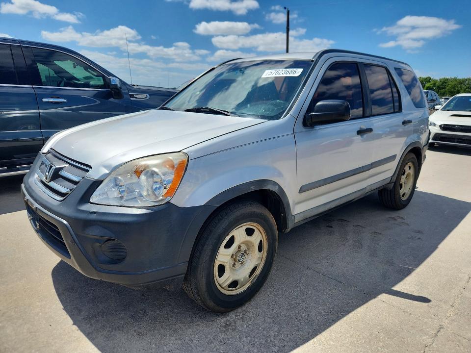 2006 Honda Cr-v VIN SHSRD78576U437243 COPART salvage auction — NORMAL WEAR, Tx - Certificate Of Title, sold $1,250 on 2026-07-09 (photo 1)