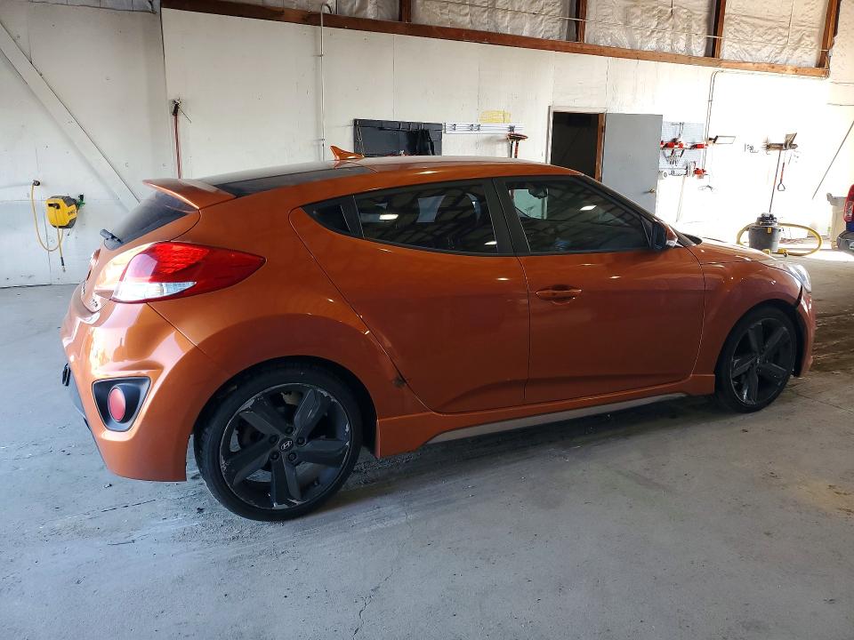 2013 Hyundai Veloster VIN KMHTC6AE7DU143328 COPART salvage auction — FRONT END, Ky - Certificate Of Title, sold $975 on 2026-07-04 (photo 3)