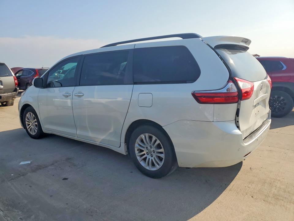 2016 Toyota Sienna VIN 5TDYK3DC7GS728487 COPART salvage auction — REAR END, Tx - Salvage Vehicle Title, sold $2,900 on 2026-07-02 (photo 2)