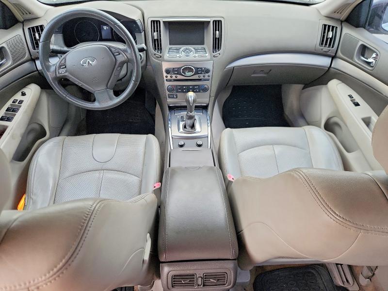 2012 Infiniti G VIN JN1DV6APXCM810284 COPART salvage auction — FRONT END, Tx - Salvage Vehicle Title, sold $525 on 2026-07-16 (photo 8)