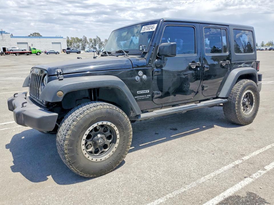 2017 Jeep Wrangler unlimited VIN 1C4BJWDG9HL549514 — COPART salvage auction photo