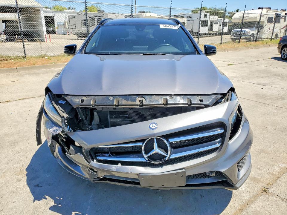 2017 Mercedes-benz Gla-klasse VIN WDCTG4EB1HJ343832 COPART salvage auction — FRONT END, Ca - Salvage Certificate, sold $2,950 on 2026-07-13 (photo 5)