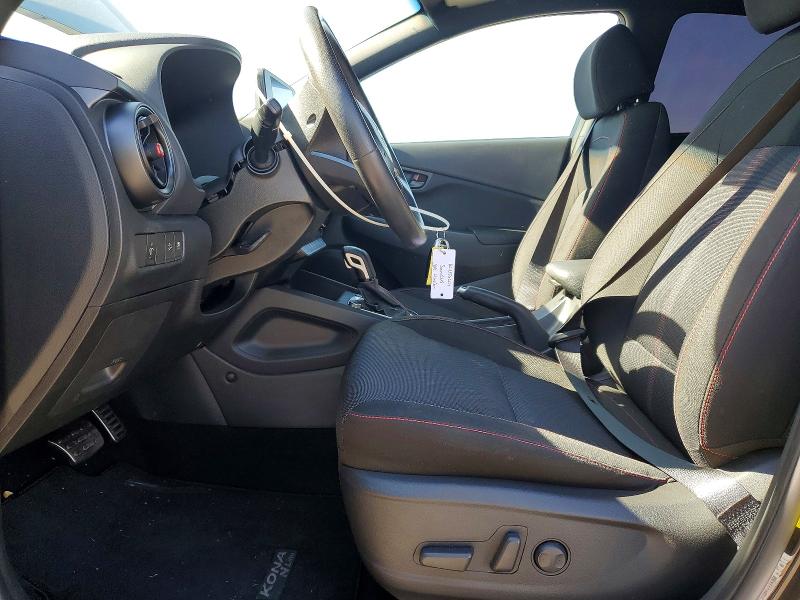 2022 Hyundai Kona VIN KM8K33A39NU870707 COPART salvage auction — FRONT END, Ca - Salvage Certificate, sold $4,450 on 2026-07-06 (photo 7)