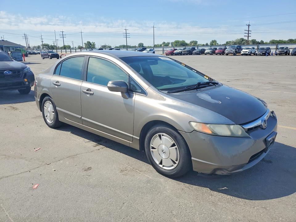 2008 Honda Civic hybrid VIN JHMFA36228S006687 COPART salvage auction — FRONT END, Id - Salvage Certificate Of Title, sold $325 on 2026-07-09 (photo 4)
