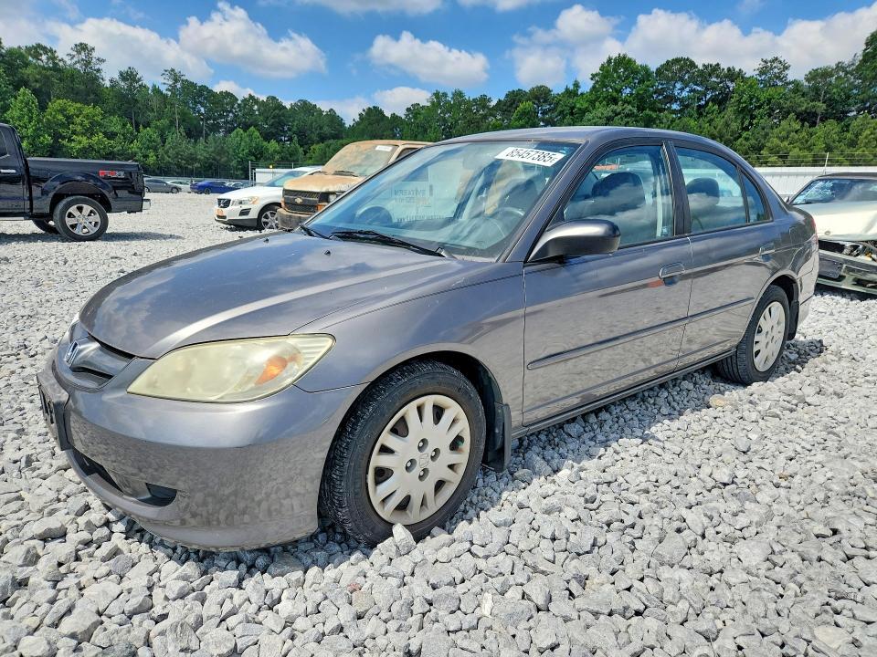 2005 Honda Civic VIN 2HGES15615H509554 COPART salvage auction — MINOR DENT/SCRATCHES, Ga - Certificate Of Title, sold $1,200 on 2026-07-02 (photo 1)
