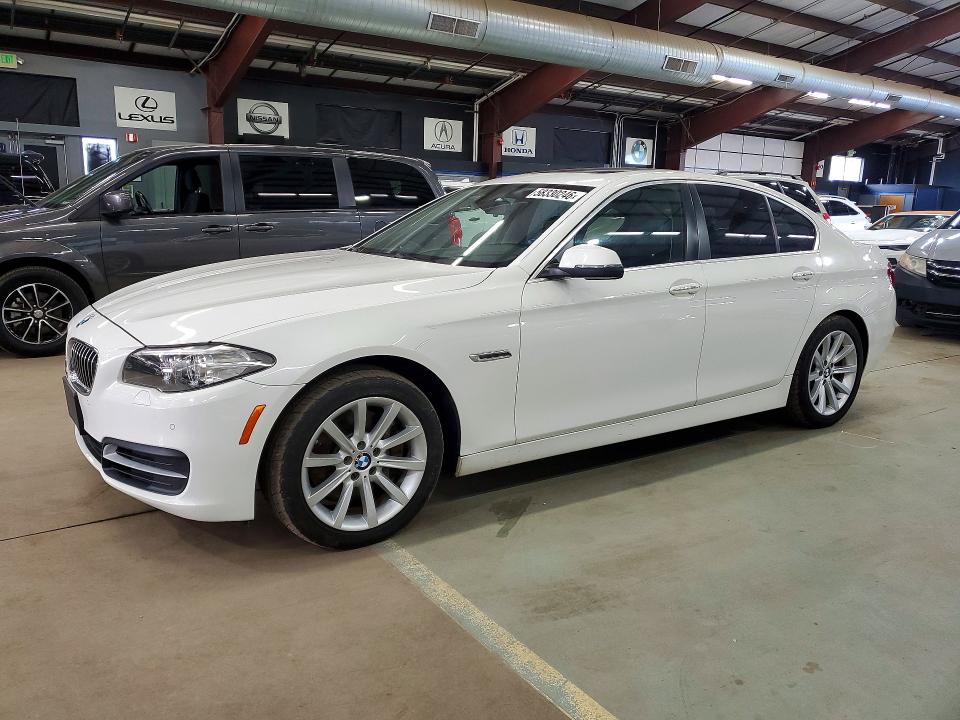 2014 BMW 5 series VIN WBA5B3C59ED537715 COPART salvage auction — MINOR DENT/SCRATCHES, MA - CERTIFICATE OF TITLE, sold $1,450 on 2026-07-17 (photo 1)