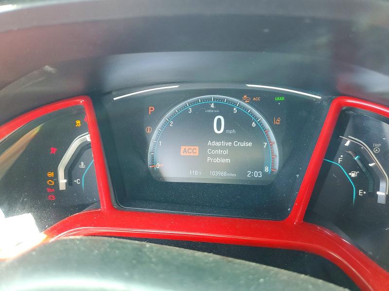 2021 Honda Civic VIN 19XFC1F31ME007044 COPART salvage auction — ALL OVER, Ga - Cert Of Title-Salvage, sold $750 on 2026-07-09 (photo 9)