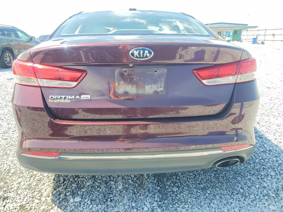 2016 Kia Optima VIN 5XXGT4L33GG102422 COPART salvage auction — REAR END, ID - SALVAGE CERTIFICATE OF TITLE, sold $925 on 2026-07-27 (photo 6)