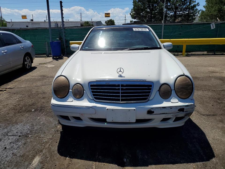 2000 Mercedes-benz E-class VIN WDBJF82J1YX036370 COPART salvage auction — REAR END, Co - Public - Salvage Title, sold $325 on 2026-07-07 (photo 5)