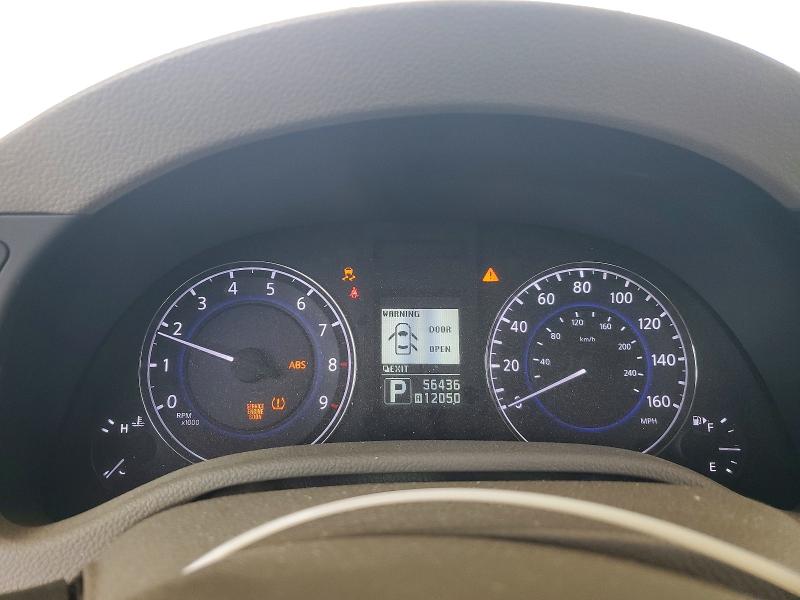 2012 Infiniti G VIN JN1DV6AP1CM810769 COPART salvage auction — FRONT END, GA - CERT OF TITLE-SALVAGE, sold $250 on 2026-07-23 (photo 9)