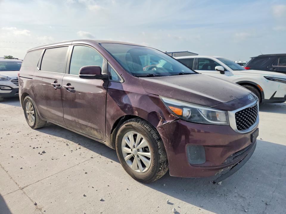 2018 Kia SEDONA VIN KNDMB5C16J6389349 COPART salvage auction — FRONT END, Tx - Certificate Of Title, sold $875 on 2026-07-14 (photo 4)