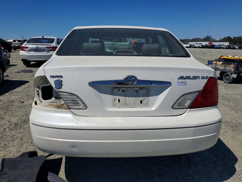 2002 Toyota Avalon VIN 4T1BF28B22U253272 COPART salvage auction — REAR END, Ca - Salvage Certificate, sold $450 on 2026-07-02 (photo 6)