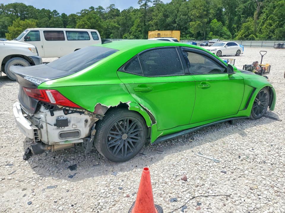 2014 Lexus Is 350 VIN JTHBE1D22E5013515 COPART salvage auction — REAR END, Tx - Certificate Of Title, sold $150 on 2026-07-24 (photo 3)
