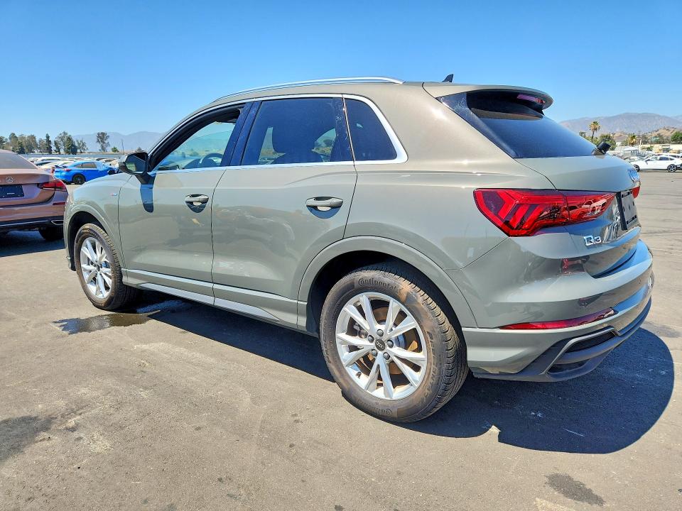 2025 Audi Q3 VIN WA1DECF38S1087157 COPART salvage auction — FRONT END, Ca - Salvage Certificate, sold $18,000 on 2026-07-08 (photo 2)