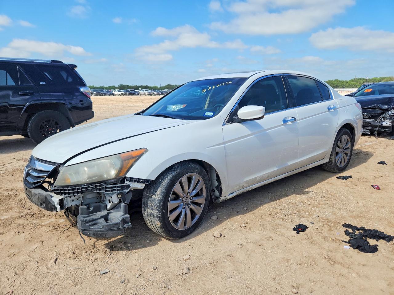 2012 Honda Accord VIN 1HGCP3F71CA024323 COPART salvage auction — Front End, TX - SALVAGE VEHICLE TITLE, sold $1,000 on 2026-07-09 (photo 1)
