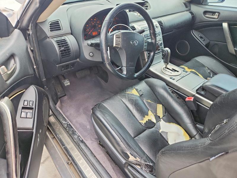 2003 Infiniti G VIN JNKCV54E53M210056 COPART salvage auction — FRONT END, Ca - Salvage Certificate, sold $300 on 2026-07-31 (photo 8)