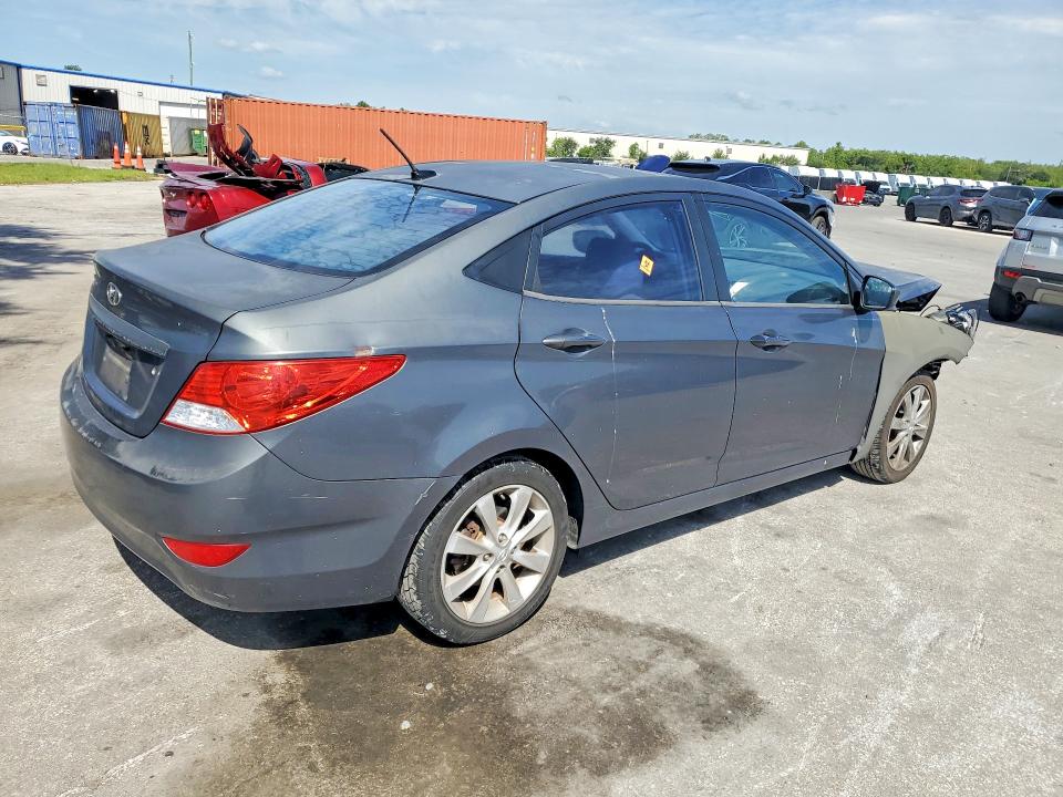 2012 Hyundai Accent VIN KMHCU4AE2CU069607 COPART salvage auction — FRONT END, Fl - Cert Of Title Slvg Rebuildable, sold $450 on 2026-07-02 (photo 3)