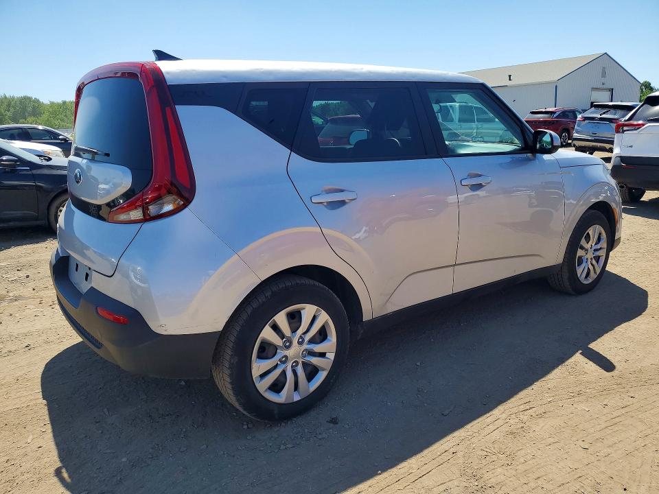 2020 Kia Soul VIN KNDJ23AU9L7056001 COPART salvage auction — HAIL, Oh - Cert Of Title-Salvage, sold $4,400 on 2026-07-20 (photo 3)