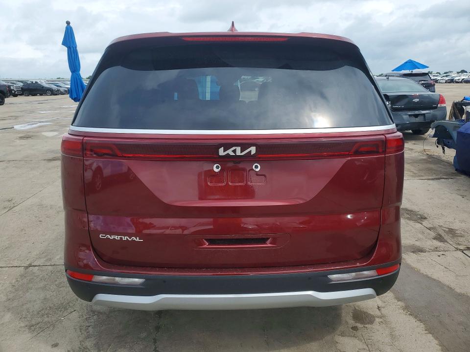 2024 Kia Carnival VIN KNDNB4H36R6335179 COPART salvage auction — FRONT END, Tx - Salvage Vehicle Title, sold $10,200 on 2026-07-13 (photo 6)
