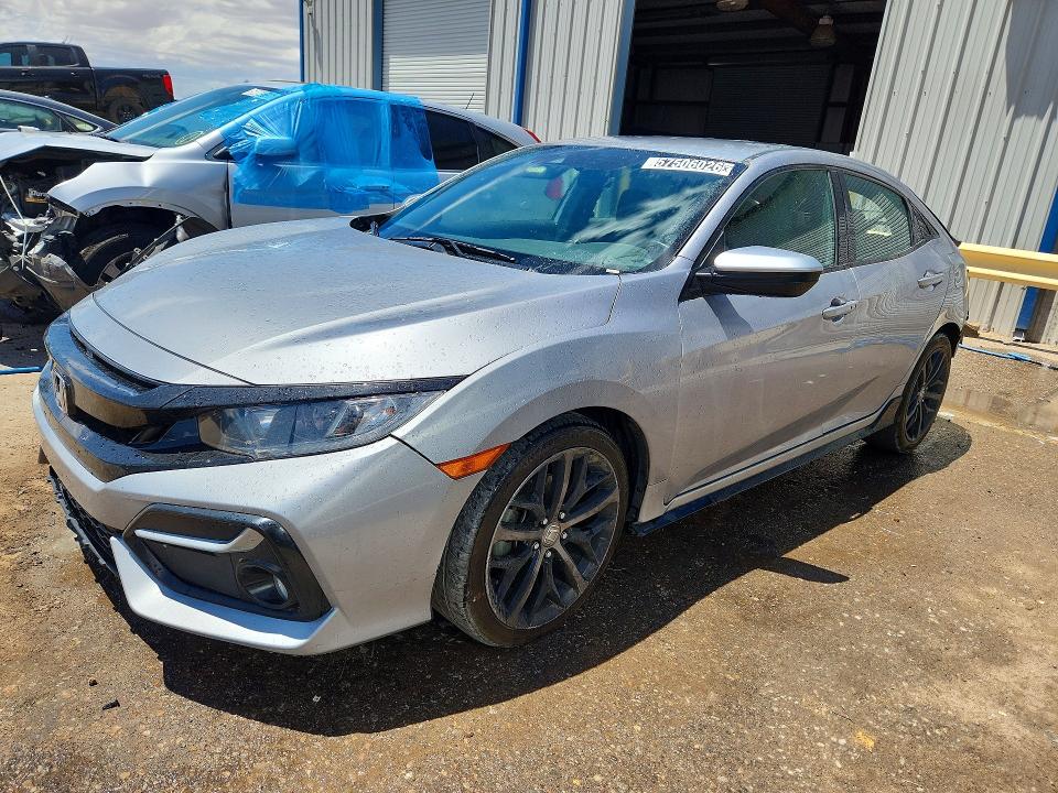 2021 Honda Civic VIN SHHFK7H45MU426034 COPART salvage auction — REAR END, Fl - Certificate Of Title, sold $10,200 on 2026-07-06 (photo 1)
