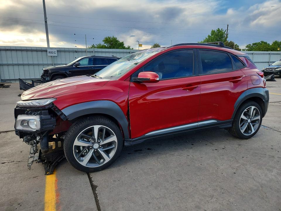 2021 Hyundai Kona VIN KM8K5CA59MU635931 COPART salvage auction — ROLLOVER, Co - Salvage Title, sold $2,050 on 2026-07-08 (photo 1)