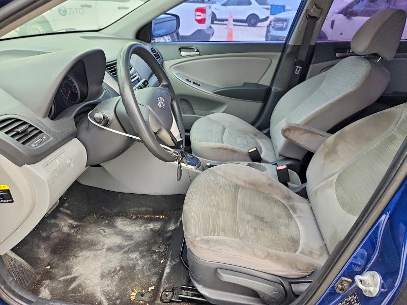 2016 Hyundai Accent VIN KMHCT4AE2GU060687 COPART salvage auction — NORMAL WEAR, TX - CERTIFICATE OF TITLE, sold $600 on 2026-07-02 (photo 7)