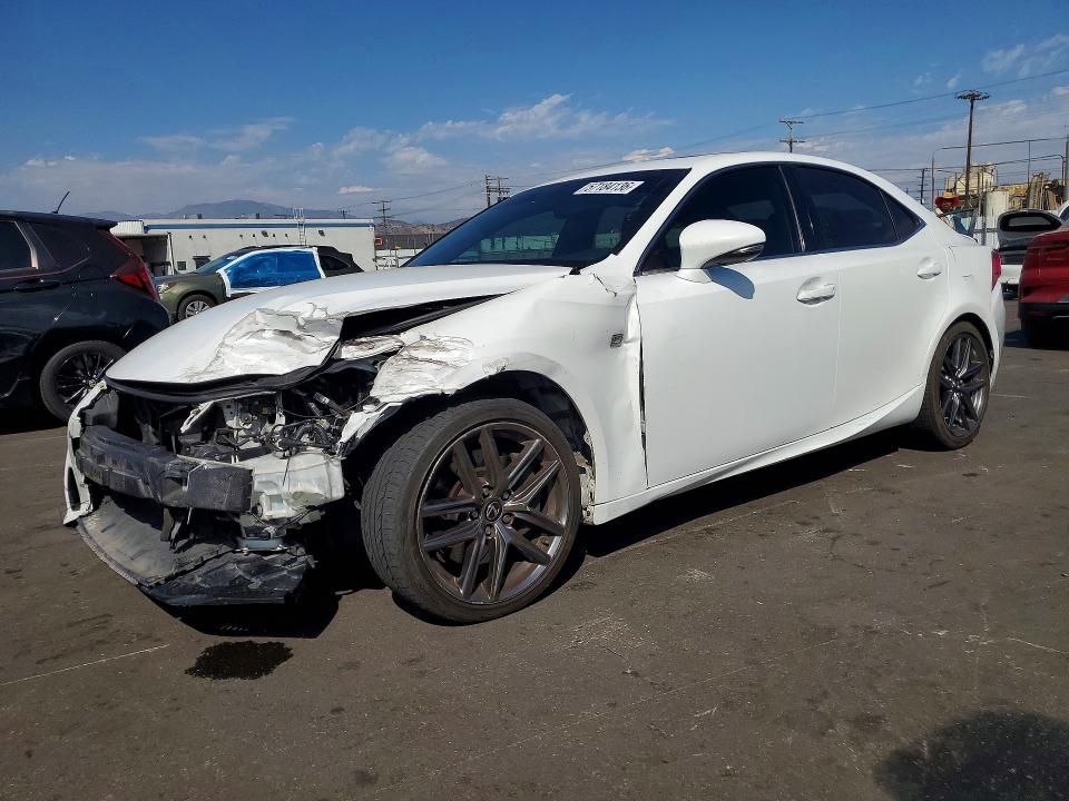 2016 Lexus Is VIN JTHBA1D28G5038420 COPART salvage auction — FRONT END, Ca - Salvage Certificate, sold $3,050 on 2026-07-15 (photo 1)