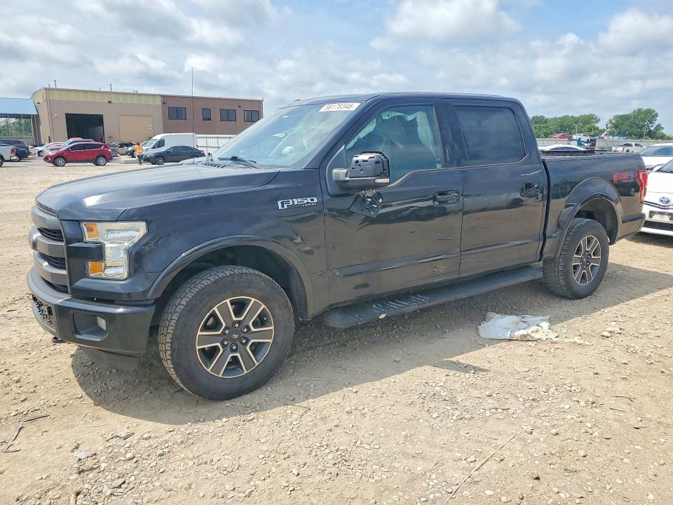 2015 Ford F-150 VIN 1FTEW1EF6FKD42170 COPART salvage auction — SIDE, Ks - Cert Of Title-Salvage, sold $4,350 on 2026-07-09 (photo 1)