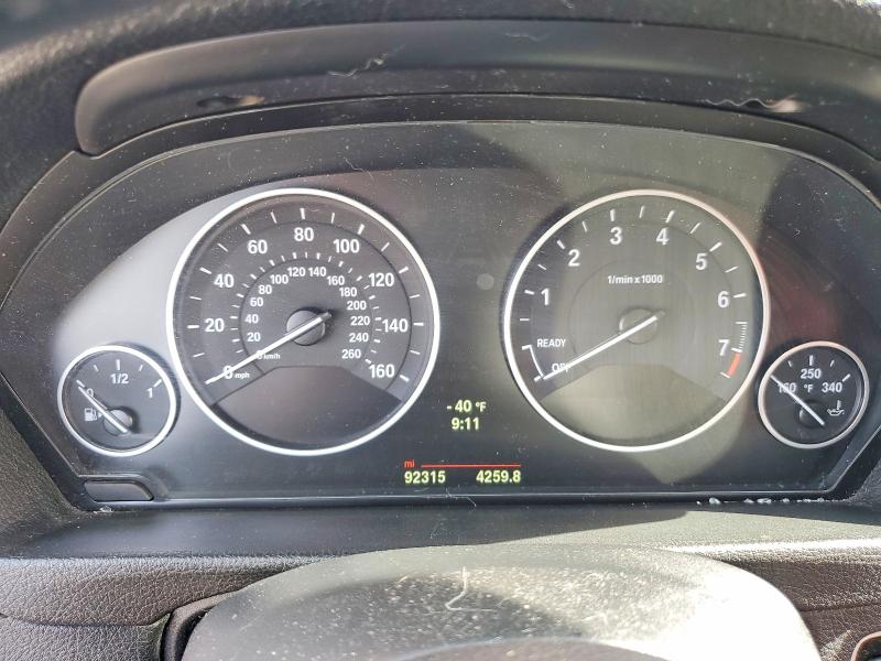 2014 BMW 3er VIN WBA3B9G57ENR92691 COPART salvage auction — FRONT END, Il - Salvage Certificate, sold $1,400 on 2026-07-29 (photo 9)