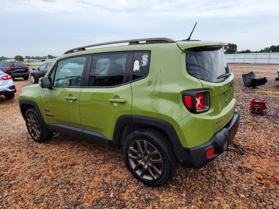 2016 Jeep VIN ZACCJBBT6GPC66009 COPART salvage auction — MINOR DENT/SCRATCHES, Mo - Certificate Of Title, sold $1,800 on 2026-07-13 (photo 2)