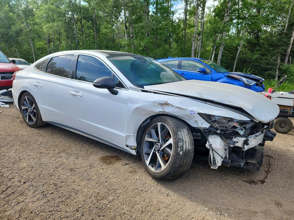 2021 Hyundai Sonata VIN 5NPEJ4J24MH067414 COPART salvage auction — FRONT END, On - Permit Salvage, sold $3,300 on 2026-07-14 (photo 4)