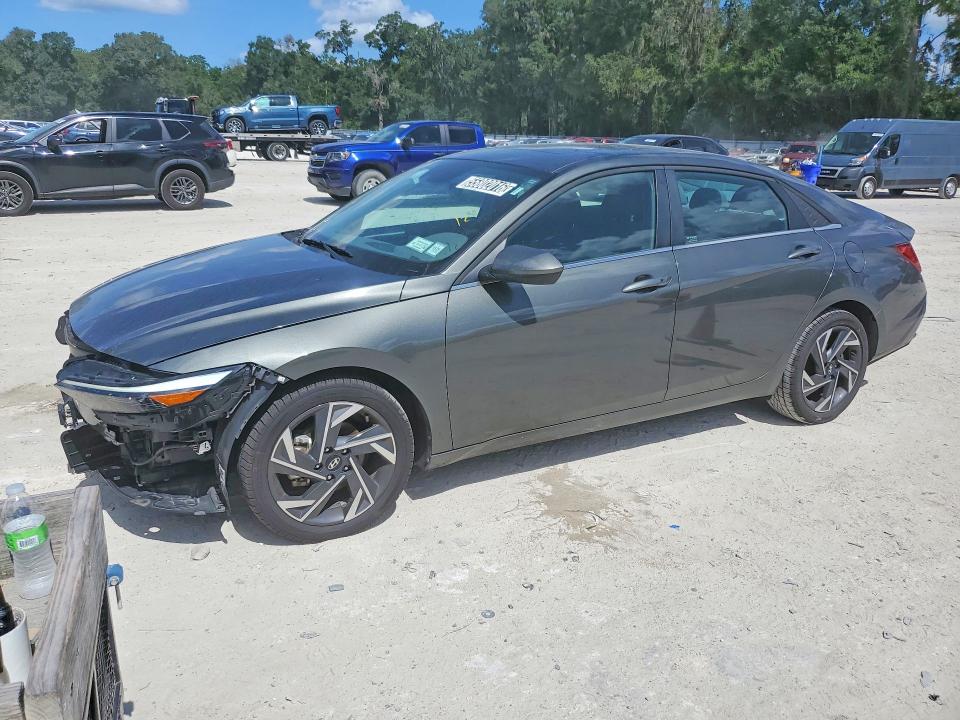 2025 Hyundai Elantra VIN KMHLS4DG0SU982352 COPART salvage auction — FRONT END, NY - CERTIFICATE OF TITLE (P), sold $12,700 on 2026-07-15 (photo 1)