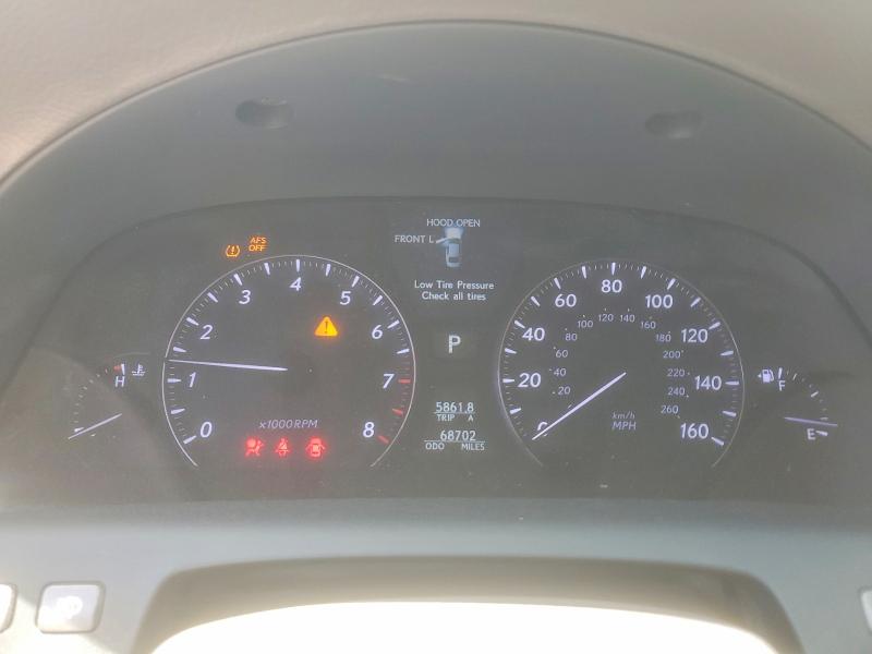 2012 Lexus Ls VIN JTHBL5EF1C5108627 COPART salvage auction — FRONT END, Tx - Salvage Vehicle Title, sold $2,650 on 2026-07-02 (photo 9)