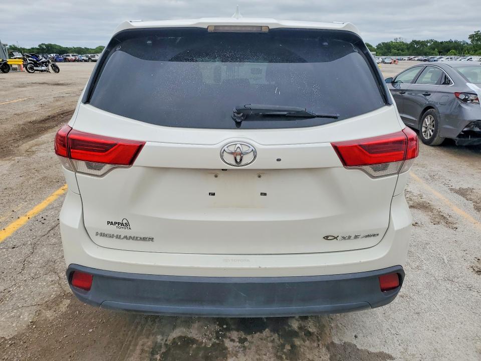 2017 Toyota VIN 5TDJZRFH7HS515937 COPART salvage auction — HAIL, Ks - Cert Of Title-Salvage, sold $5,700 on 2026-07-22 (photo 6)