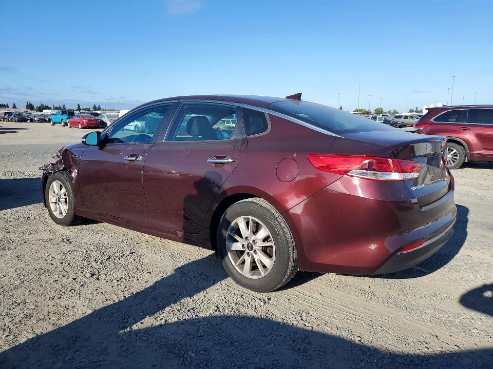 2018 Kia VIN 5XXGT4L37JG180743 COPART salvage auction — FRONT END, Ca - Salvage Certificate, sold $675 on 2026-07-02 (photo 2)