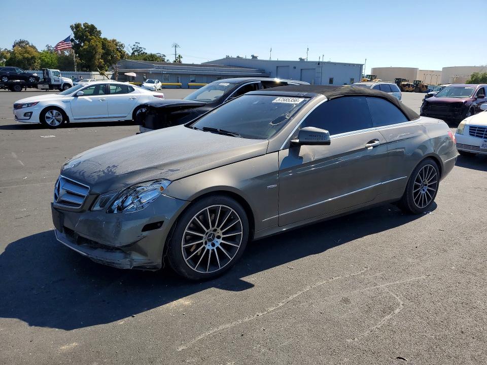 2012 Mercedes-benz E-klasse VIN WDDKK5KF7CF167920 COPART salvage auction — FRONT END, Ca - Salvage Certificate, sold $1,350 on 2026-08-17 (photo 1)