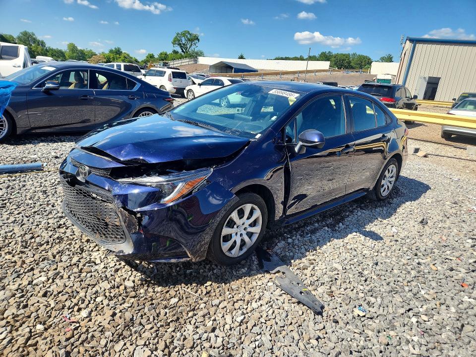 2022 Toyota Corolla VIN 5YFEPMAEXNP345536 COPART salvage auction — FRONT END, GA - CERT OF TITLE-SALVAGE, sold $1,050 on 2026-07-28 (photo 1)