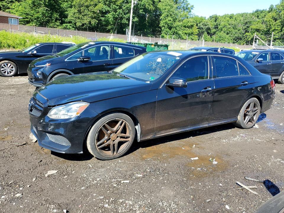 2015 Mercedes-benz E-klasse VIN WDDHF5KB7FB105831 COPART salvage auction — FRONT END, Va - Certificate Of Title, sold $3,600 on 2026-07-28 (photo 1)