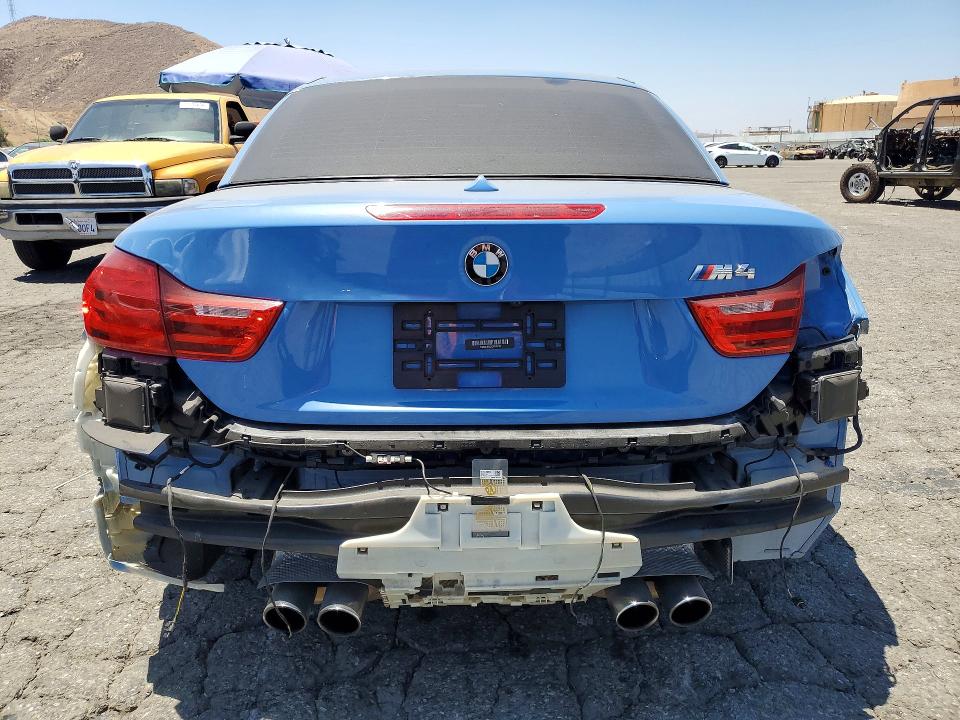2016 BMW M4 VIN WBS3U9C55GP970157 COPART salvage auction — REAR END, Ca - Salvage Certificate, sold $6,000 on 2026-08-20 (photo 6)