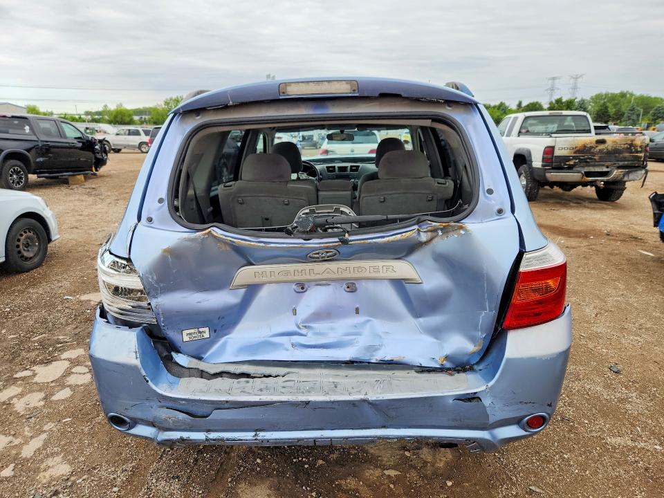 2010 Toyota Highlander VIN JTEZA3EH5A2011646 COPART salvage auction — REAR END, Il - Salvage Certificate, sold $300 on 2026-07-21 (photo 6)