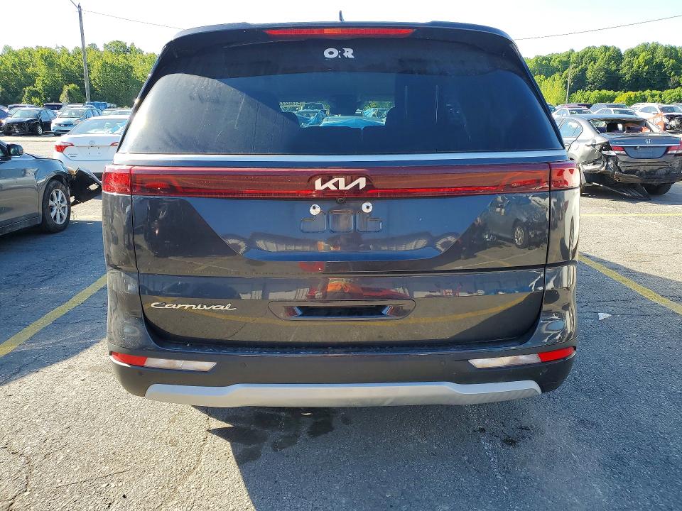 2022 Kia Carnival VIN KNDNB4H38N6171721 COPART salvage auction — FRONT END, KY - CERT OF TITLE-SALVAGE, sold $6,200 on 2026-07-27 (photo 6)
