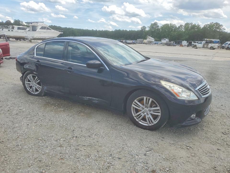 2012 Infiniti G VIN JN1CV6AR6CM676273 COPART salvage auction — SIDE, NC - SALVAGE CERTIFICATE OF TITLE, sold $225 on 2026-07-27 (photo 4)