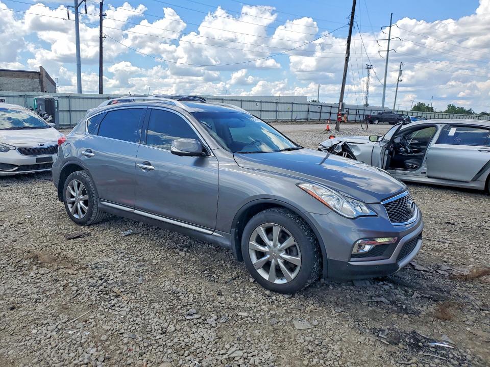 2017 Infiniti VIN JN1BJ0RR1HM406688 COPART salvage auction — WATER/FLOOD, Oh - Cert Of Title-Salvage Flood, sold $2,850 on 2026-07-28 (photo 4)