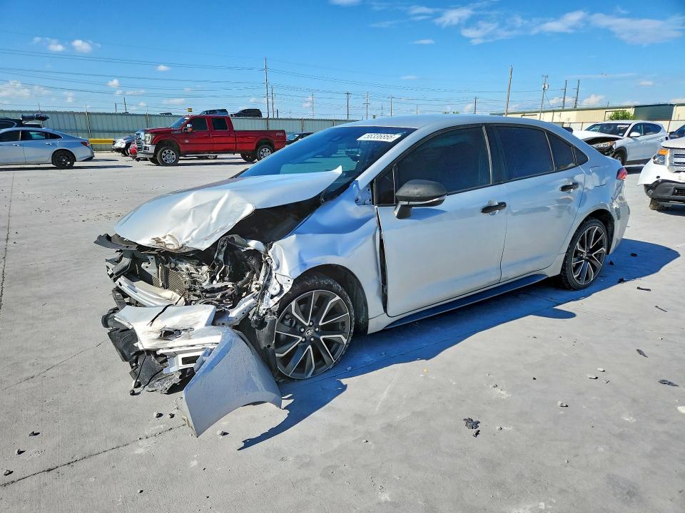 2022 Toyota VIN 5YFS4MCE6NP102511 COPART salvage auction — FRONT END, TX - SALVAGE VEHICLE TITLE (P), sold $2,550 on 2026-07-31 (photo 1)