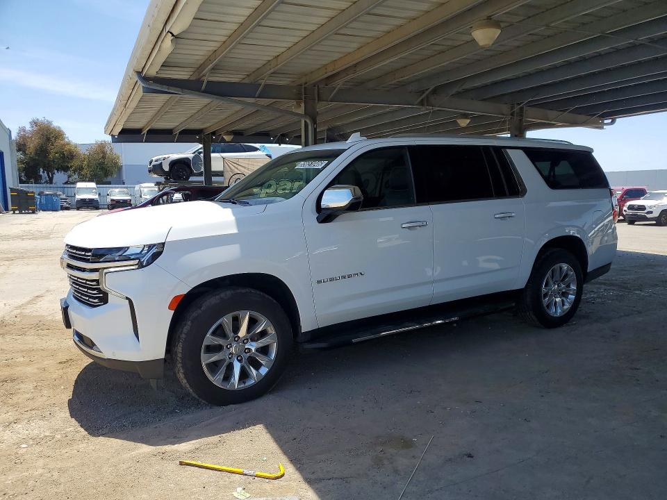 2023 Chevrolet Suburban VIN 1GNSKFKDXPR389314 COPART salvage auction — SIDE, CA - NON-REPAIRABLE VEHICLE CERT, sold $15,400 on 2026-08-03 (photo 1)