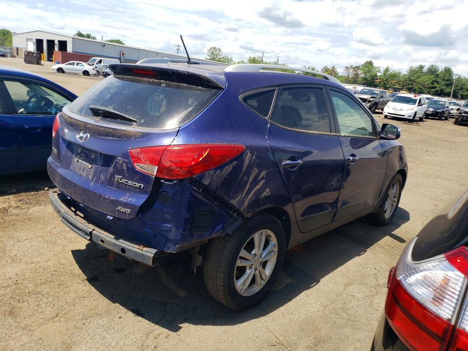 2012 Hyundai VIN KM8JUCAC3CU416913 COPART salvage auction — REAR END, CT - CERTIFICATE OF TITLE, sold $1,300 on 2026-07-24 (photo 3)