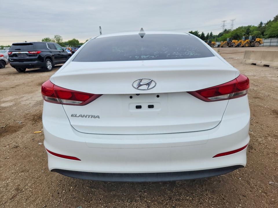 2017 Hyundai Elantra VIN 5NPD84LF3HH192286 COPART salvage auction — SIDE, IL - SALVAGE CERTIFICATE, sold $3,350 on 2026-07-09 (photo 6)