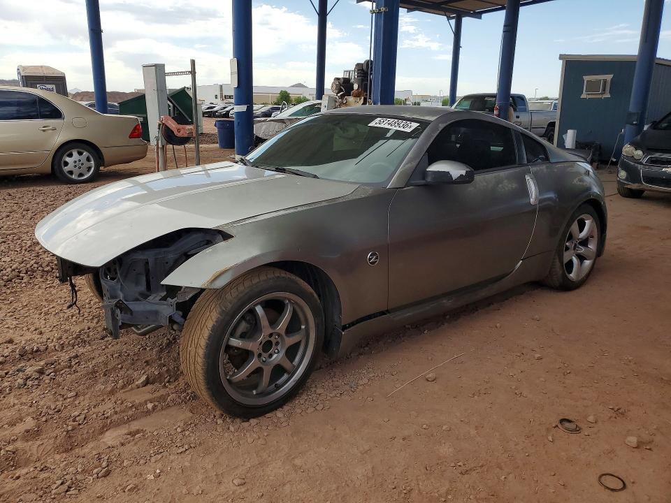 2004 Nissan 350z VIN JN1AZ34E34T050352 COPART salvage auction — STRIPPED, Az - Cert Of Title-Restored Salvage, sold $250 on 2026-07-09 (photo 1)