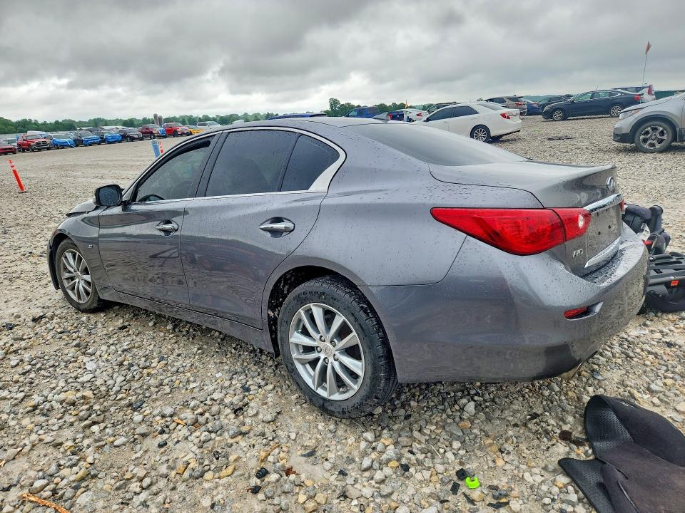 2014 Infiniti Q50 VIN JN1BV7AR7EM681809 COPART salvage auction — FRONT END, MI - CERTIFICATE OF TITLE, sold $600 on 2026-07-02 (photo 2)
