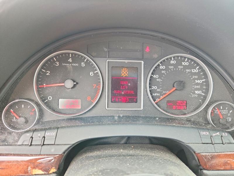 2007 Audi A4 VIN WAUDF78E37A058081 COPART salvage auction — HAIL, Wi - Junked Vehicle Bill Of Sale, sold $300 on 2026-07-14 (photo 9)